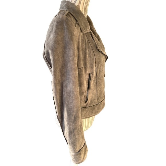 COFFEESHOP faux suede jacket, size M, excellent condition, soft, fully lined - Picture 6 of 6